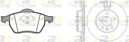 Roadhouse 8390.04 - Brake Set, disc brakes autospares.lv