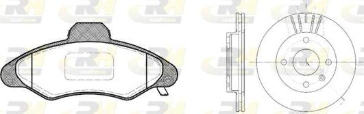 Roadhouse 8331.01 - Brake Set, disc brakes autospares.lv