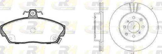 Roadhouse 8337.01 - Brake Set, disc brakes autospares.lv