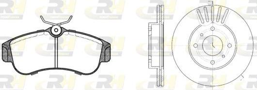 Roadhouse 8320.00 - Brake Set, disc brakes autospares.lv