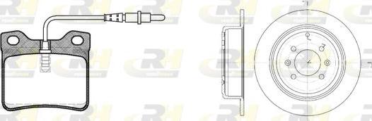 Roadhouse 8321.00 - Brake Set, disc brakes autospares.lv