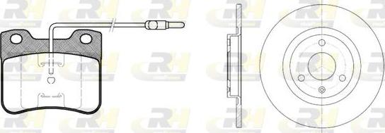 Roadhouse 8247.00 - Brake Set, disc brakes autospares.lv