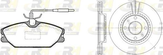 Roadhouse 8208.00 - Brake Set, disc brakes autospares.lv