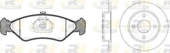 Roadhouse 8285.01 - Brake Set, disc brakes autospares.lv