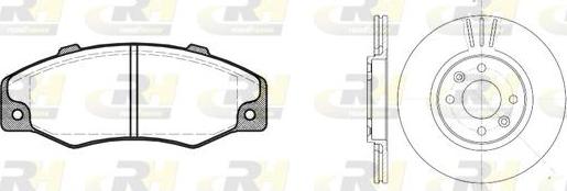 Roadhouse 8220.01 - Brake Set, disc brakes autospares.lv