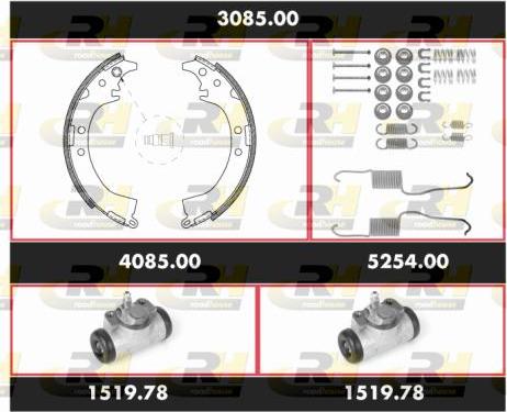 Roadhouse 3085.00 - Brake Shoe Set autospares.lv