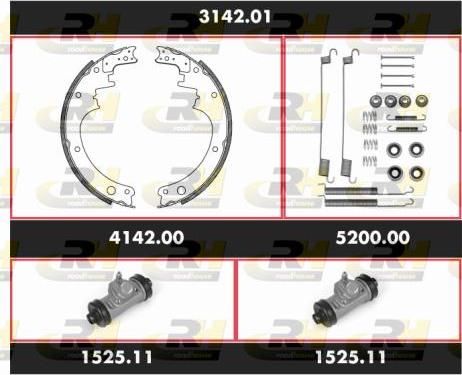 Roadhouse 3142.01 - Brake Shoe Set autospares.lv