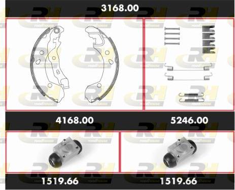 Roadhouse 3168.00 - Brake Shoe Set autospares.lv