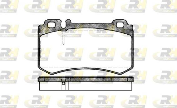 Roadhouse 2993.00 - Brake Pad Set, disc brake autospares.lv