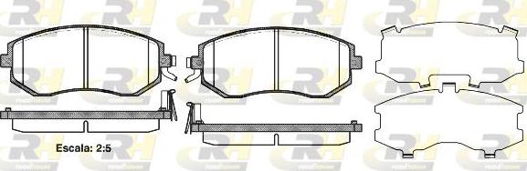 Roadhouse 2951.04 - Brake Pad Set, disc brake autospares.lv