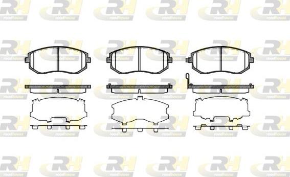 Roadhouse 2951.11 - Brake Pad Set, disc brake autospares.lv