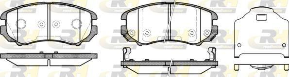 Roadhouse 2953.12 - Brake Pad Set, disc brake autospares.lv