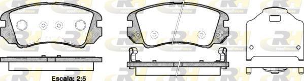 Roadhouse 2953.22 - Brake Pad Set, disc brake autospares.lv