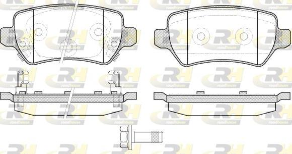 Roadhouse 2957.22 - Brake Pad Set, disc brake autospares.lv