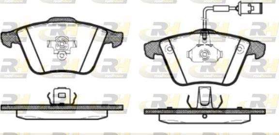 Roadhouse 2964.52 - Brake Pad Set, disc brake autospares.lv