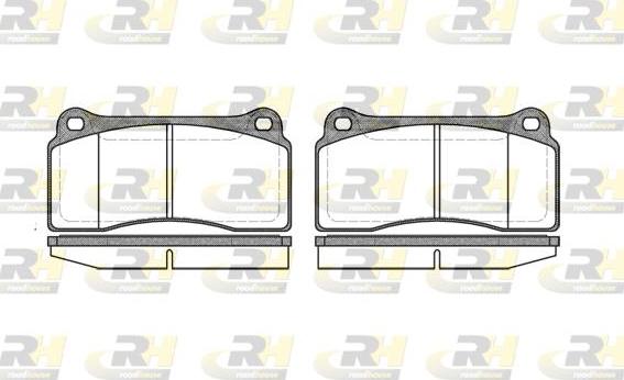 Roadhouse 2983.00 - Brake Pad Set, disc brake autospares.lv