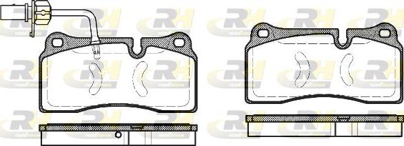 Roadhouse 2983.11 - Brake Pad Set, disc brake autospares.lv