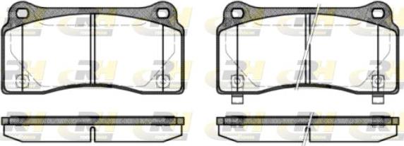 Roadhouse 2983.30 - Brake Pad Set, disc brake autospares.lv