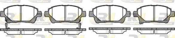 Roadhouse 2971.12 - Brake Pad Set, disc brake autospares.lv