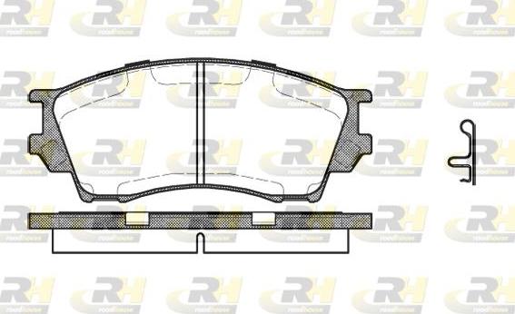 Roadhouse 2491.00 - Brake Pad Set, disc brake autospares.lv