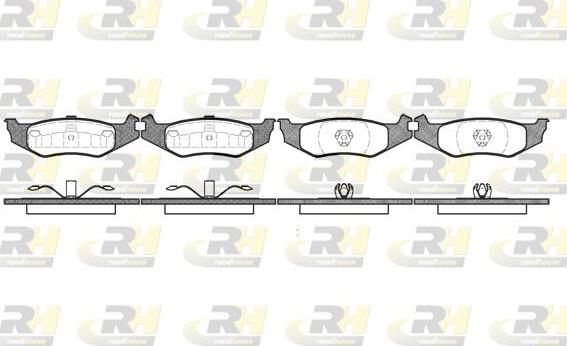 Roadhouse 2493.00 - Brake Pad Set, disc brake autospares.lv