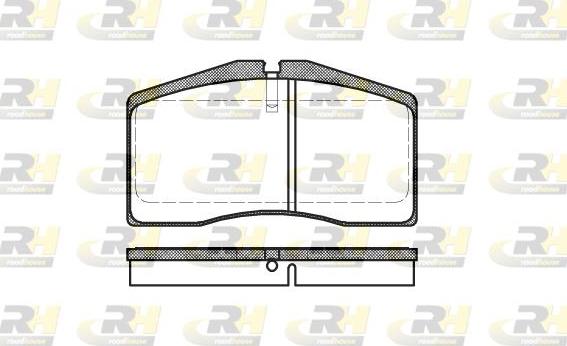 Roadhouse 2448.00 - Brake Pad Set, disc brake autospares.lv