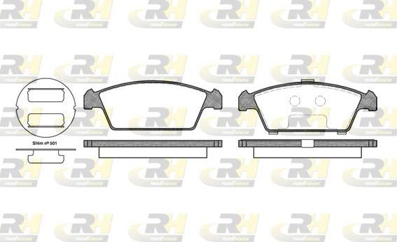 Roadhouse 2459.00 - Brake Pad Set, disc brake autospares.lv