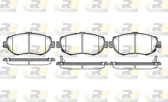 Roadhouse 2456.02 - Brake Pad Set, disc brake autospares.lv