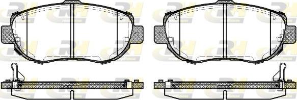 Roadhouse 2456.14 - Brake Pad Set, disc brake autospares.lv