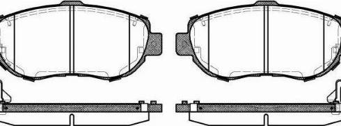 Alpha Brakes HKP-TY-072 - Brake Pad Set, disc brake autospares.lv