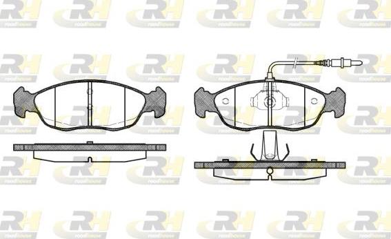 Roadhouse 2461.02 - Brake Pad Set, disc brake autospares.lv