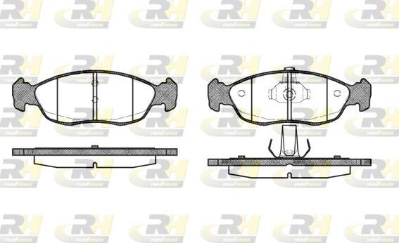 Roadhouse 2461.10 - Brake Pad Set, disc brake autospares.lv