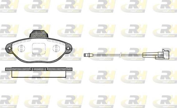 Roadhouse 2414.01 - Brake Pad Set, disc brake autospares.lv