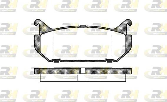 Roadhouse 2416.00 - Brake Pad Set, disc brake autospares.lv