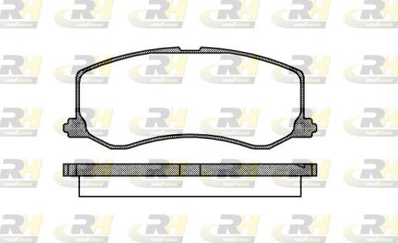 Roadhouse 2410.00 - Brake Pad Set, disc brake autospares.lv