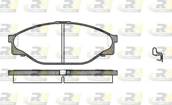 Roadhouse 2412.20 - Brake Pad Set, disc brake autospares.lv