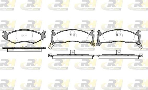 Roadhouse 2484.02 - Brake Pad Set, disc brake autospares.lv