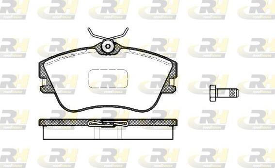 Roadhouse 2480.00 - Brake Pad Set, disc brake autospares.lv