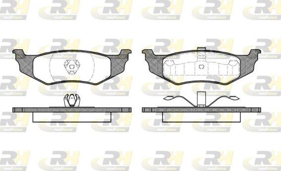 Roadhouse 2482.00 - Brake Pad Set, disc brake autospares.lv