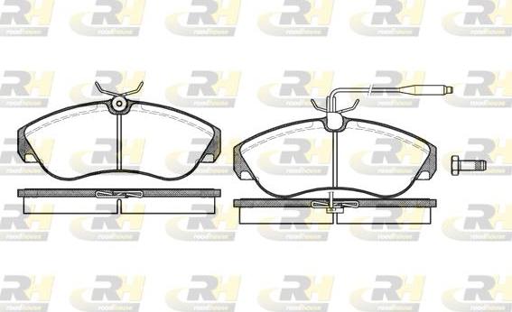 Roadhouse 2487.02 - Brake Pad Set, disc brake autospares.lv