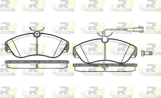 Roadhouse 2487.11 - Brake Pad Set, disc brake autospares.lv