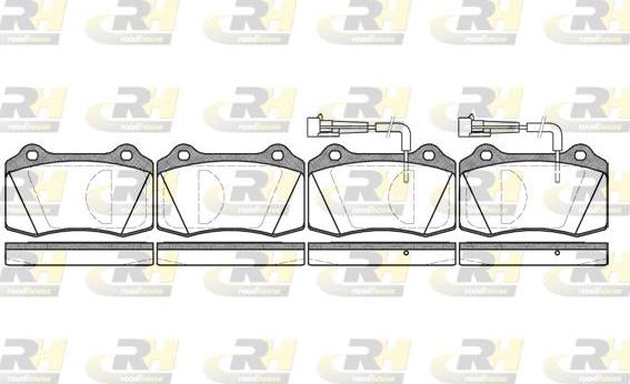 Roadhouse 2434.02 - Brake Pad Set, disc brake autospares.lv