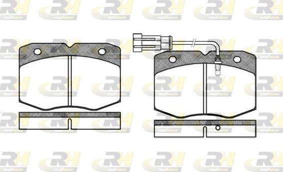 Roadhouse 2435.12 - Brake Pad Set, disc brake autospares.lv