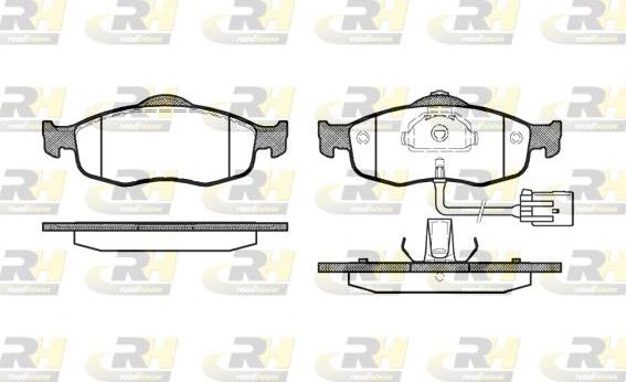 Roadhouse 2432.02 - Brake Pad Set, disc brake autospares.lv