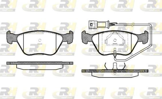 Roadhouse 2437.02 - Brake Pad Set, disc brake autospares.lv