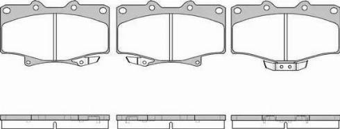 Alpha Brakes HKP-TY-071 - Brake Pad Set, disc brake autospares.lv