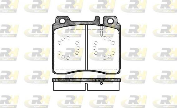 Roadhouse 2420.00 - Brake Pad Set, disc brake autospares.lv