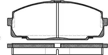 Alpha Brakes HKP-TY-048 - Brake Pad Set, disc brake autospares.lv