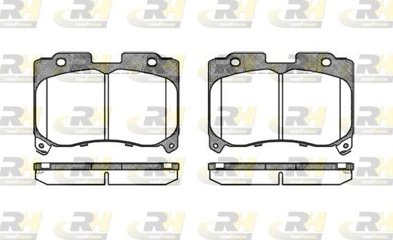 Roadhouse 2474.04 - Brake Pad Set, disc brake autospares.lv