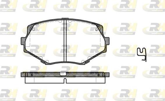 Roadhouse 2478.02 - Brake Pad Set, disc brake autospares.lv